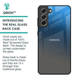 Blue Grey Ombre Glass Case for Samsung Galaxy S21 FE 5G