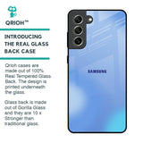 Vibrant Blue Texture Glass Case for Samsung Galaxy S21 FE 5G