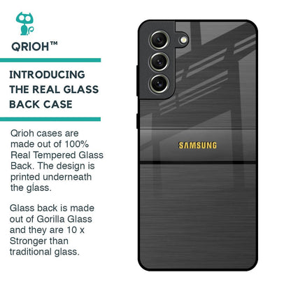 Grey Metallic Glass Case For Samsung Galaxy S21 FE 5G