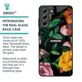 Flowers & Butterfly Glass Case for Samsung Galaxy S21 FE 5G