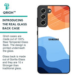 Wavy Color Pattern Glass Case for Samsung Galaxy S21 FE 5G