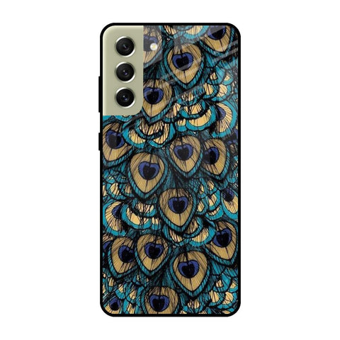 Peacock Feathers Samsung Galaxy S21 FE 5G Glass Cases & Covers Online