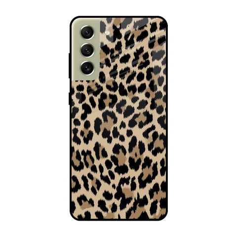 Leopard Seamless Samsung Galaxy S21 FE 5G Glass Cases & Covers Online