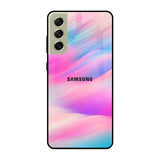 Colorful Waves Samsung Galaxy S21 FE 5G Glass Cases & Covers Online