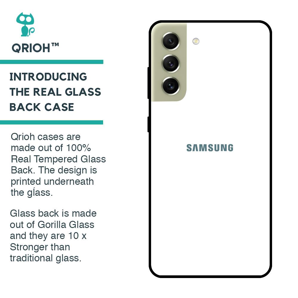 Arctic White Glass Case for Samsung Galaxy S21 FE 5G