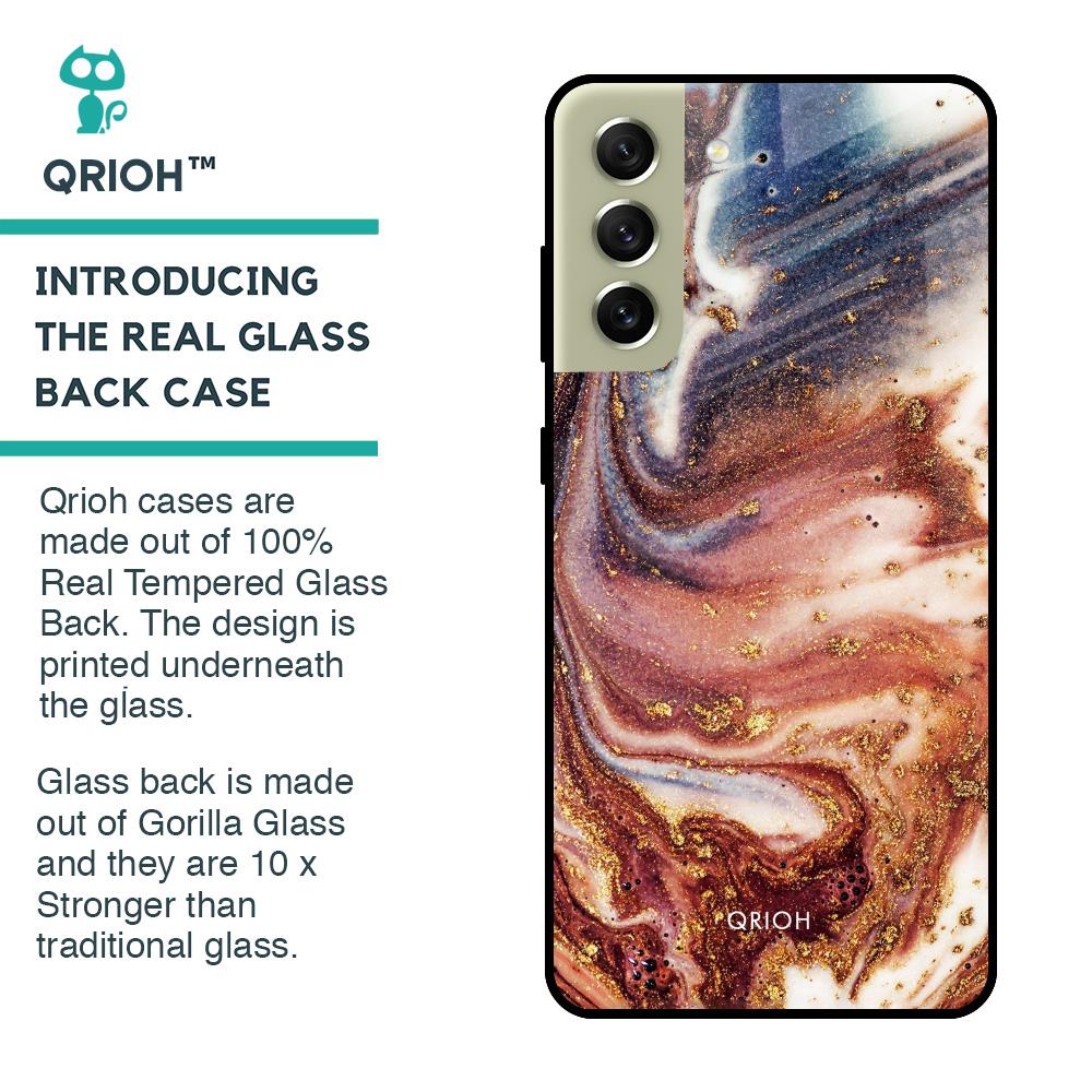 Exceptional Texture Glass Case for Samsung Galaxy S21 FE 5G