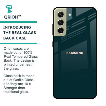 Hunter Green Glass Case For Samsung Galaxy S21 FE 5G