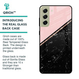 Marble Texture Pink Glass Case For Samsung Galaxy S21 FE 5G