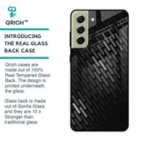 Dark Abstract Pattern Glass Case For Samsung Galaxy S21 FE 5G