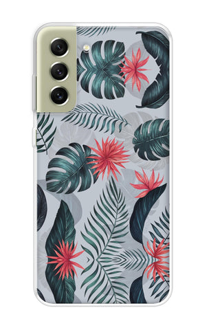 Retro Floral Leaf Samsung Galaxy S21 FE 5G Back Cover