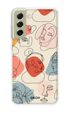 Abstract Faces Samsung Galaxy S21 FE 5G Back Cover