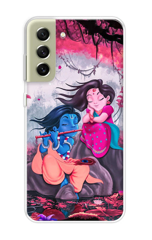 Radha Krishna Art Samsung Galaxy S21 FE 5G Back Cover