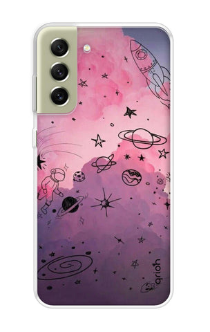 Space Doodles Art Samsung Galaxy S21 FE 5G Back Cover