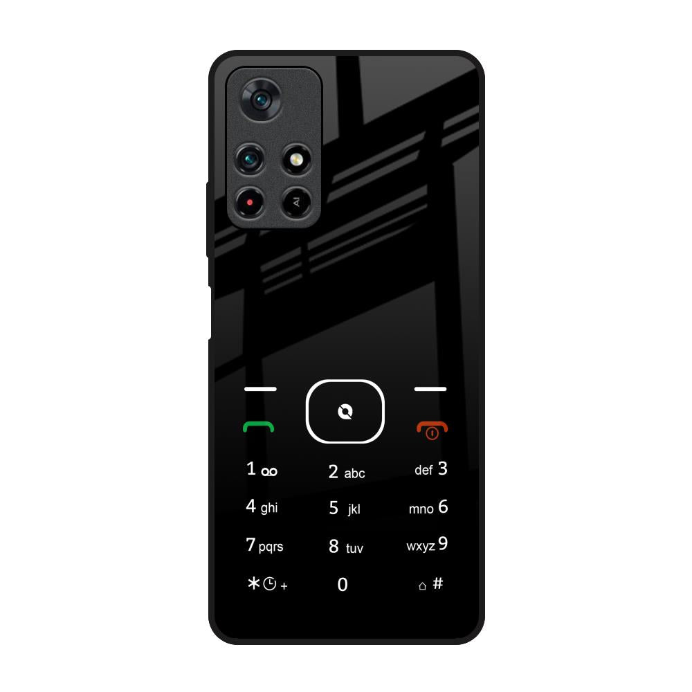 Classic Keypad Pattern Poco M4 Pro 5G Glass Back Cover Online