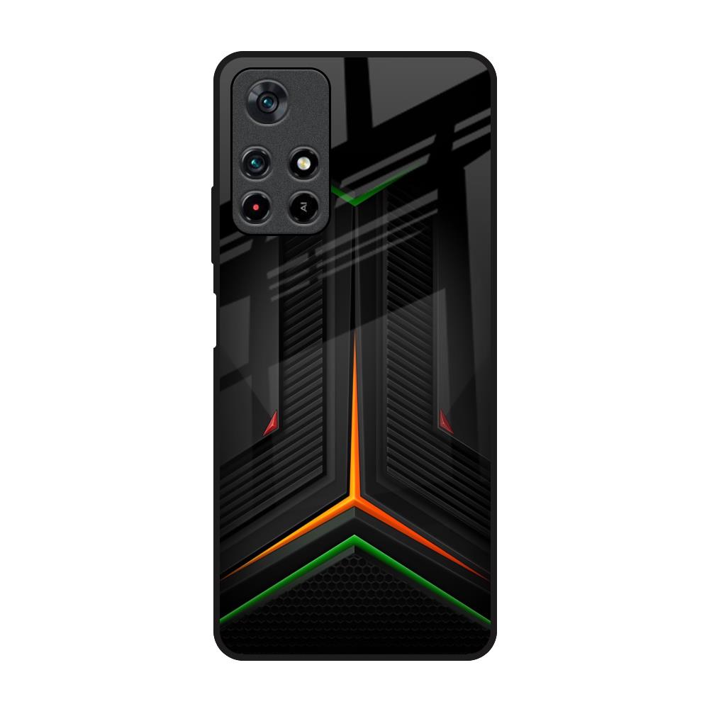 Modern Ultra Chevron Poco M4 Pro 5G Glass Back Cover Online