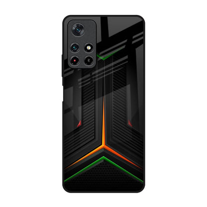 Modern Ultra Chevron Poco M4 Pro 5G Glass Back Cover Online
