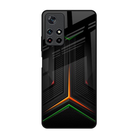 Modern Ultra Chevron Poco M4 Pro 5G Glass Back Cover Online