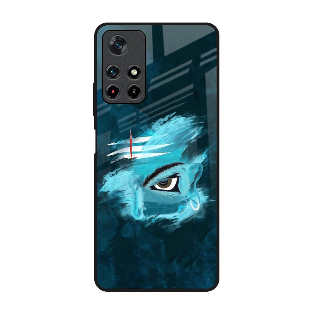 Power Of Trinetra Poco M4 Pro 5G Glass Back Cover Online