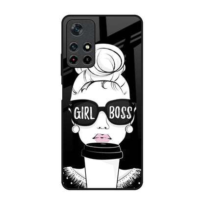 Girl Boss Poco M4 Pro 5G Glass Back Cover Online