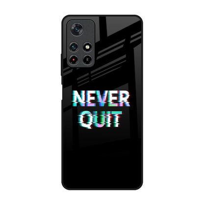 Never Quit Poco M4 Pro 5G Glass Back Cover Online
