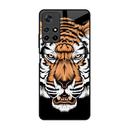 Angry Tiger Poco M4 Pro 5G Glass Back Cover Online