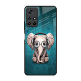 Adorable Baby Elephant Poco M4 Pro 5G Glass Back Cover Online
