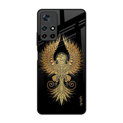 Mythical Phoenix Art Poco M4 Pro 5G Glass Back Cover Online