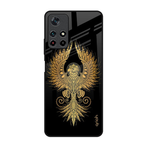 Mythical Phoenix Art Poco M4 Pro 5G Glass Back Cover Online