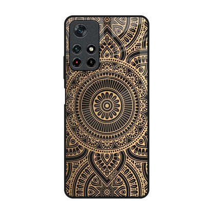 Luxury Mandala Poco M4 Pro 5G Glass Back Cover Online