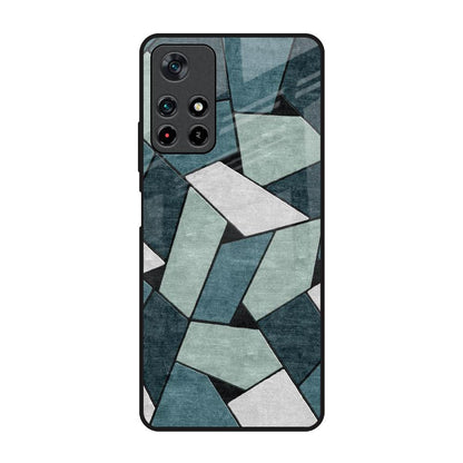 Abstact Tiles Poco M4 Pro 5G Glass Back Cover Online