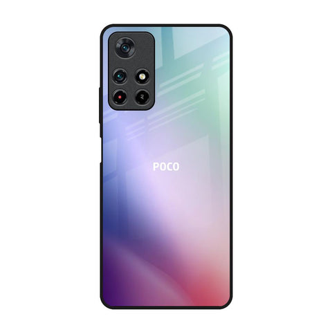 Abstract Holographic Poco M4 Pro 5G Glass Back Cover Online
