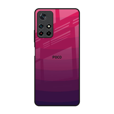 Wavy Pink Pattern Poco M4 Pro 5G Glass Back Cover Online