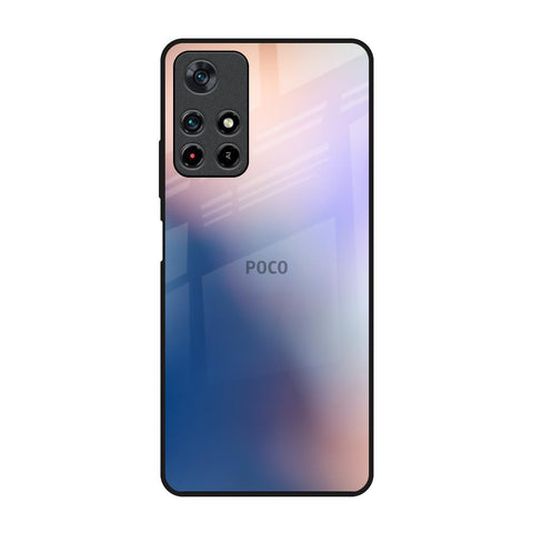 Blue Mauve Gradient Poco M4 Pro 5G Glass Back Cover Online