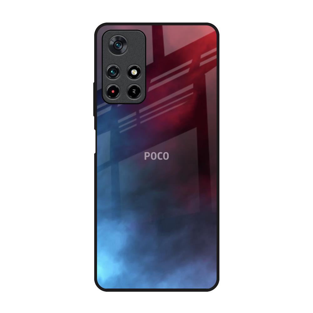 Smokey Watercolor Poco M4 Pro 5G Glass Back Cover Online