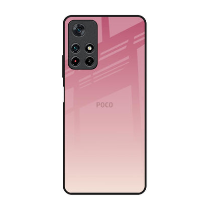 Blooming Pink Poco M4 Pro 5G Glass Back Cover Online