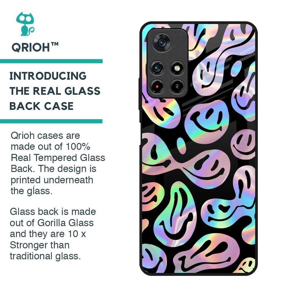 Acid Smile Glass Case for Poco M4 Pro 5G