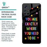 Magical Words Glass Case for Poco M4 Pro 5G