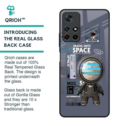 Space Travel Glass Case for Poco M4 Pro 5G