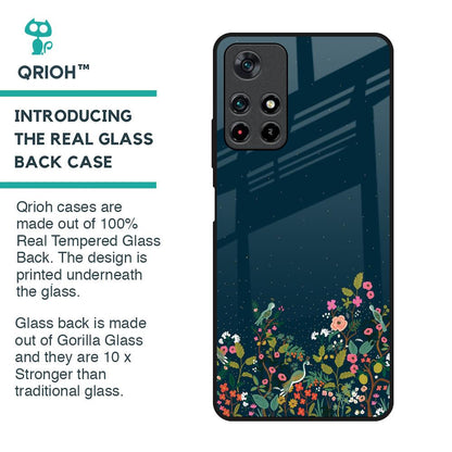 Small Garden Glass Case For Poco M4 Pro 5G