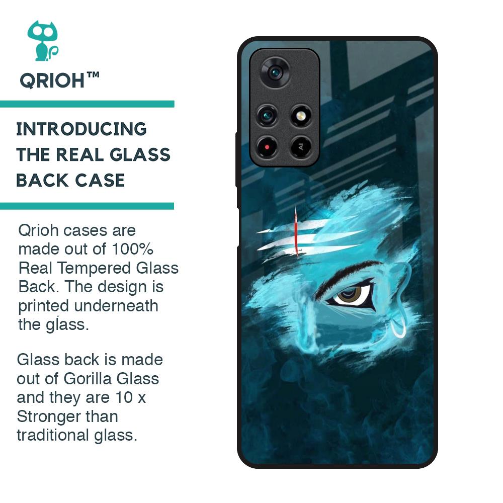 Power Of Trinetra Glass Case For Poco M4 Pro 5G