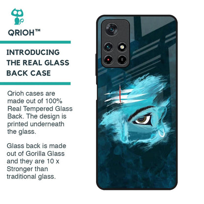 Power Of Trinetra Glass Case For Poco M4 Pro 5G