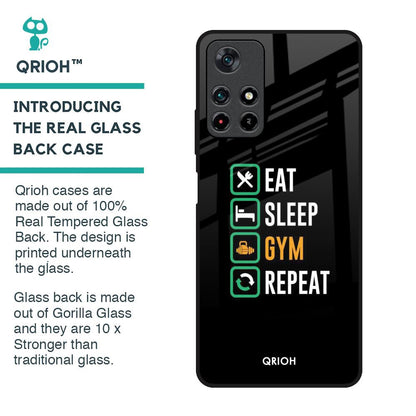 Daily Routine Glass Case for Poco M4 Pro 5G