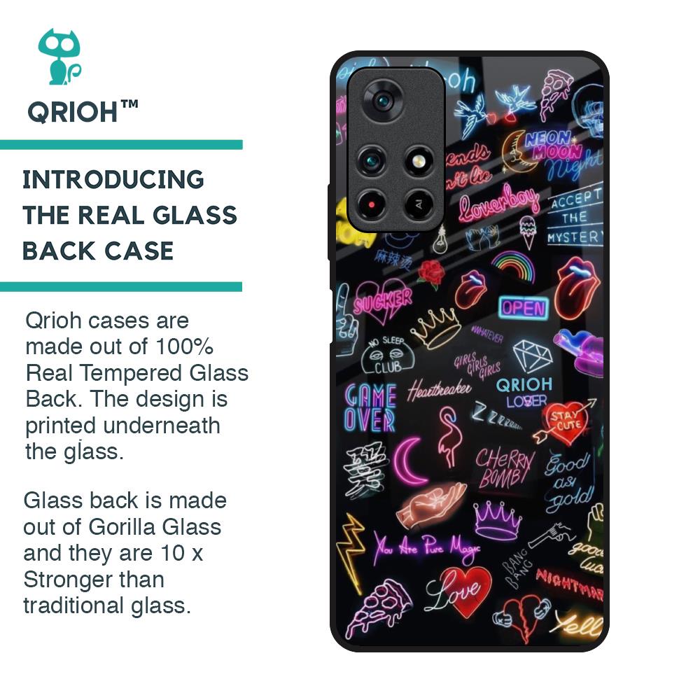 Accept The Mystery Glass Case for Poco M4 Pro 5G