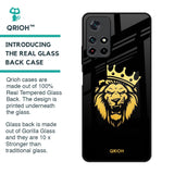 Lion The King Glass Case for Poco M4 Pro 5G