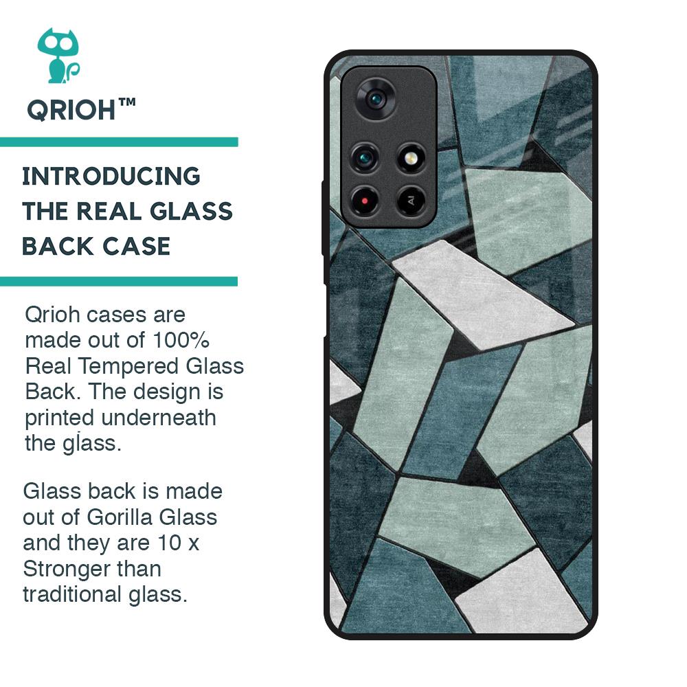 Abstact Tiles Glass Case for Poco M4 Pro 5G