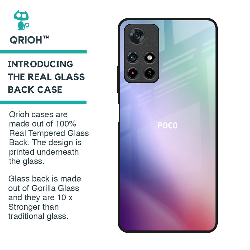 Abstract Holographic Glass Case for Poco M4 Pro 5G