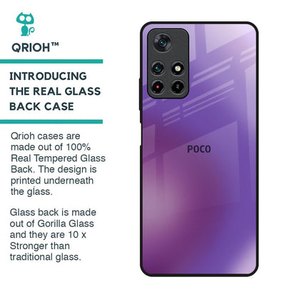 Ultraviolet Gradient Glass Case for Poco M4 Pro 5G
