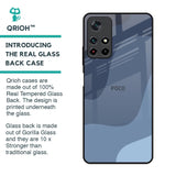 Navy Blue Ombre Glass Case for Poco M4 Pro 5G