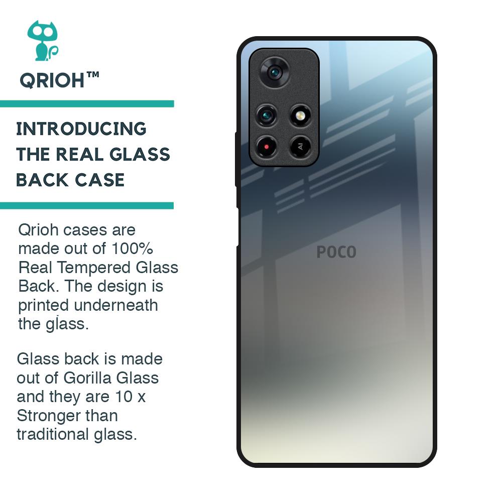 Tricolor Ombre Glass Case for Poco M4 Pro 5G