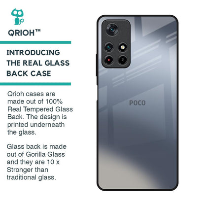 Space Grey Gradient Glass Case for Poco M4 Pro 5G